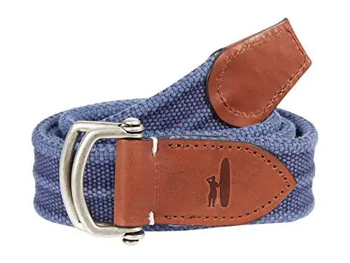 johnnie-O Brentwood Washed Canvas D-Ring Belt