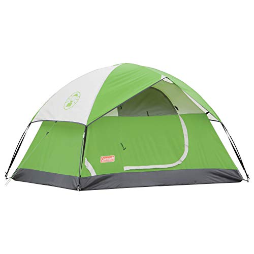 Coleman Dome Camping Tent | Sundome Outdoor Tent with Easy Set Up , Green, 6 Person