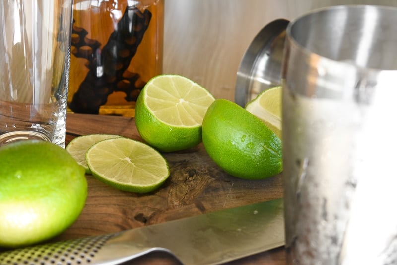Bespoke Post Aged with Limes and Other Cocktail Ingredients