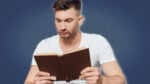 Best Books for Men Man Reading Blank Book