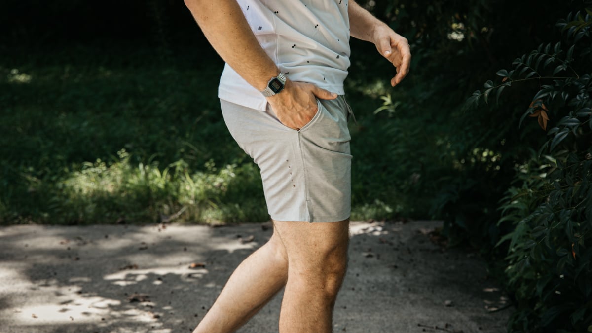 Best Casual Shorts for Men Model Wearing TRUWEAR Polo and Shorts Outside