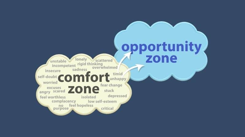 Comfort Zone vs Opportunity Zone Graphic