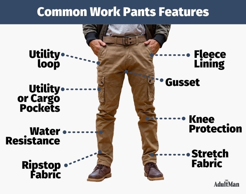 Common Work Pants Features