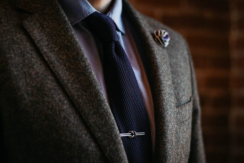 Gentlemans Box Classic closeup tie