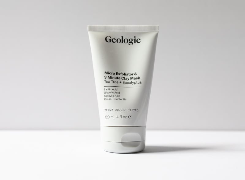 Geologie Micro Exfoliator 3 Minute Clay Mask on white background
