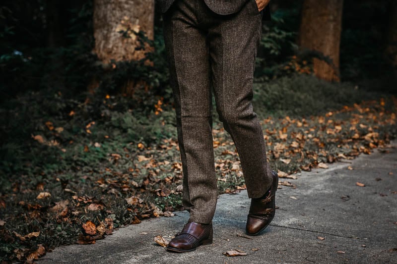 JCrew Ludlow suit pants english wool brown