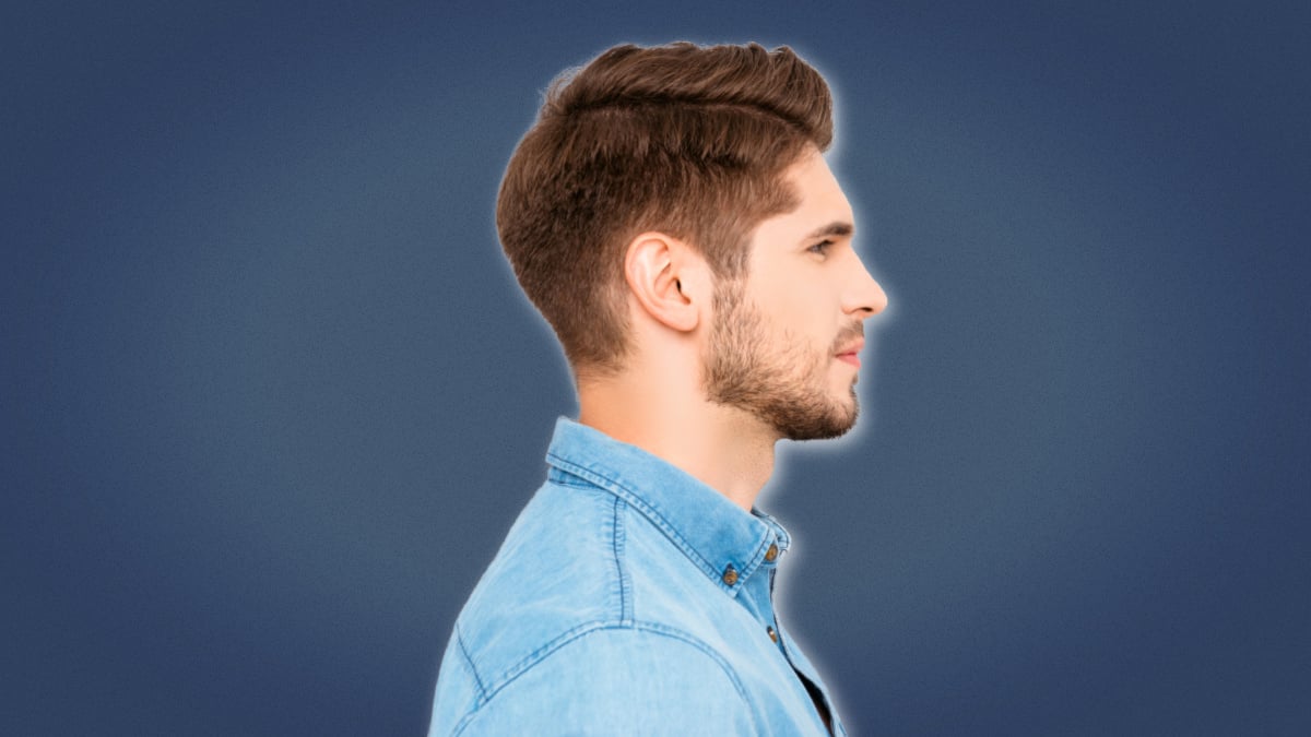 Sexy Hairstyles for Men Attractive Man with Quiff Side Profile